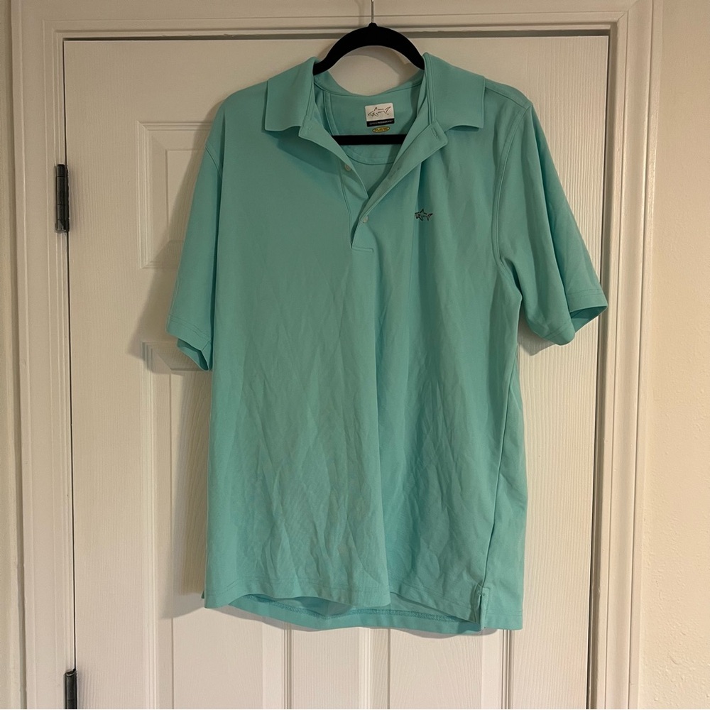 Greg Norman Collection Aqua Polo Shirt